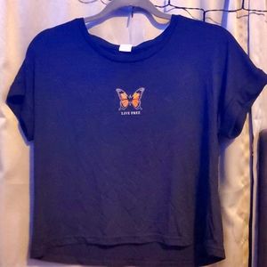 Black crop top, Ardene, Large